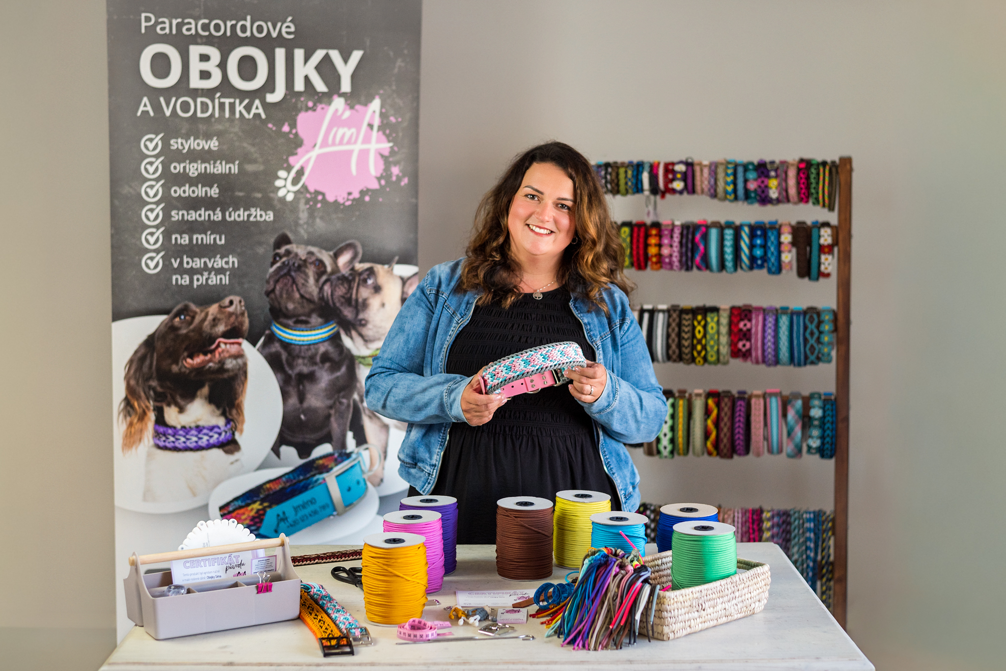 Simona, zakladatelka značky Obojky Síma